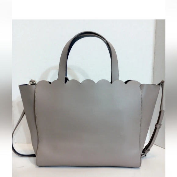 SOLD Kate Spade Magnolia Street Mina taupe leather crossbody satchel purse - Picture 4 of 14